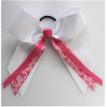 Breast Cancer Awareness Hair Bow w/ Streamer Ribbon
